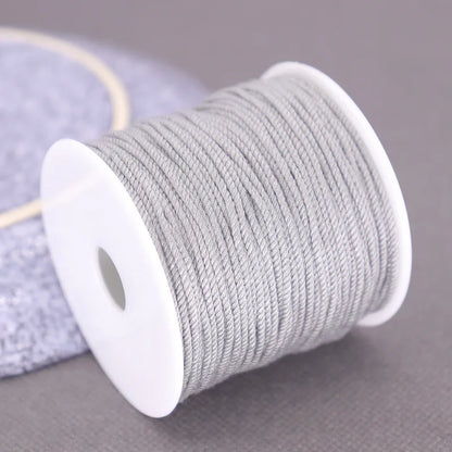 Corde de coton pour macramé, ficelle, ficelle, fil, artisanat, couture, tentures murales faites à la main, bohème, fête de mariage, décoration d'intérieur, 1.2mm, 37m
