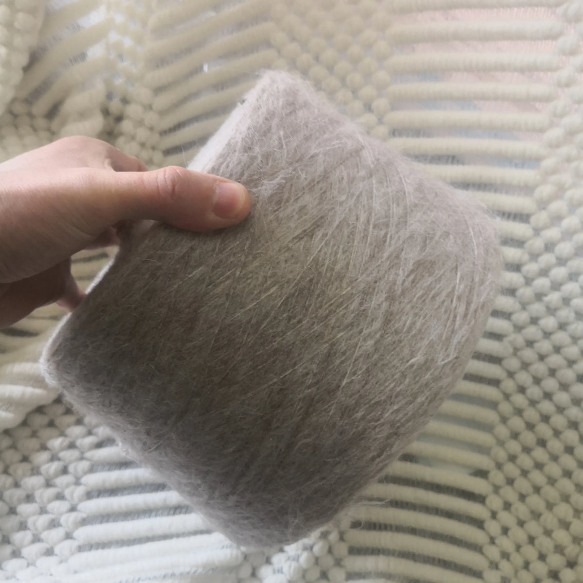 Laine tricotée à la main en forme de lapin Super douce, fil Mohair au Crochet chaud, acrylique, anti-boulochage, pour pull, écharpe, haute qualité, 500g, 1 pièce