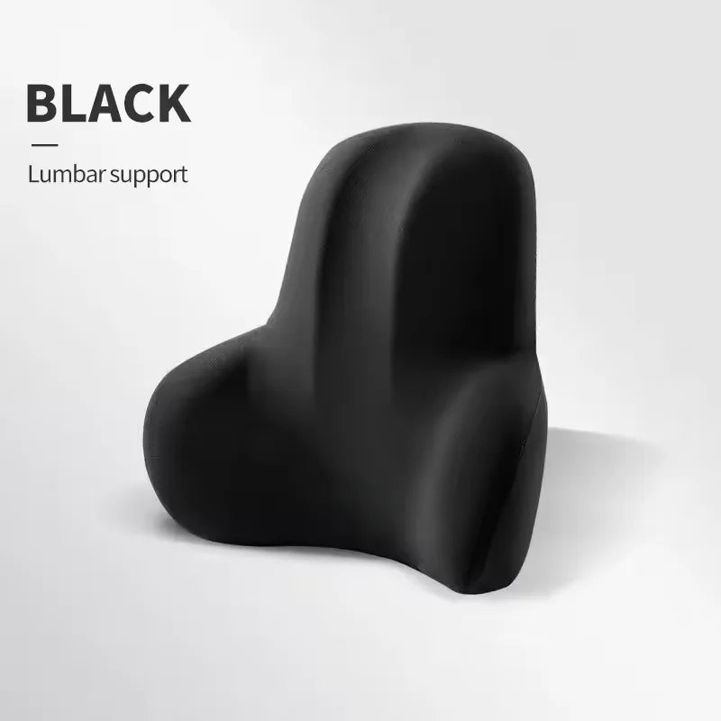 Oreiller cervical en mousse à mémoire de forme pour voiture, coussin de soutien lombaire pour le dos, appui-tête universel pour voitures, accessoires d'intérieur de voiture, fournitures de véhicule