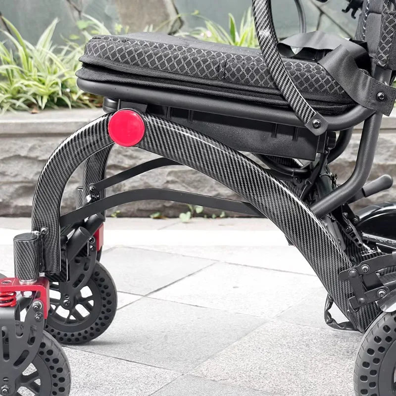 Fauteuil roulant électrique pliable et léger, moteur sans balais, entraînement automatique à distance