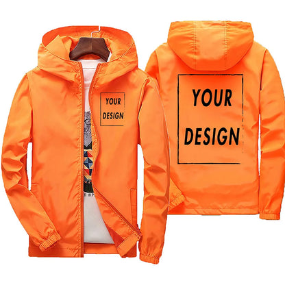 2025 printemps et automne hommes coupe-vent à capuche jachère veste voyage Camp Out escalade fermeture éclair hommes coupe-vent veste