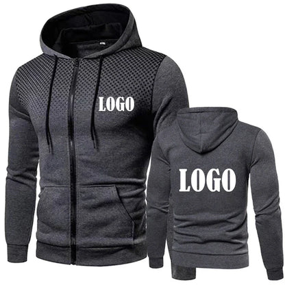 Nouvelle mode personnalisée hommes à capuche décontracté veste à glissière coton laine sweat à capuche chaud vêtements de sport de haute qualité Hip Hop vêtements de sport