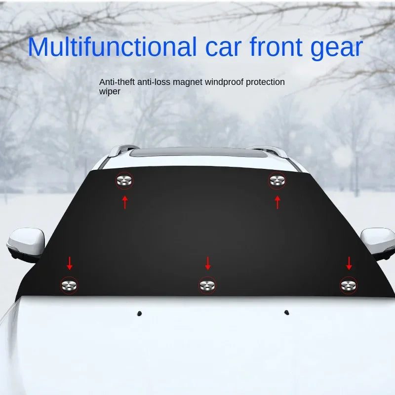 Bouclier de neige magnétique pour voiture, protection solaire épaisse contre le gel et la protection solaire pour voiture