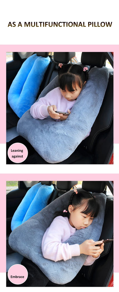 Oreiller de voiture ceintures de sécurité oreillers couverture voiture enfants voyage oreillers de couchage ceinture de sécurité automatique coussin en peluche épaulière Animal mignon