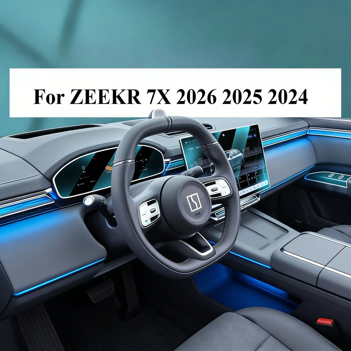 Film de Protection transparent en TPU PPF pour ZEEKR 7X 2026 2025 2024, panneau de vitesse de Navigation GPS LCD, Console centrale, accessoires de voiture
