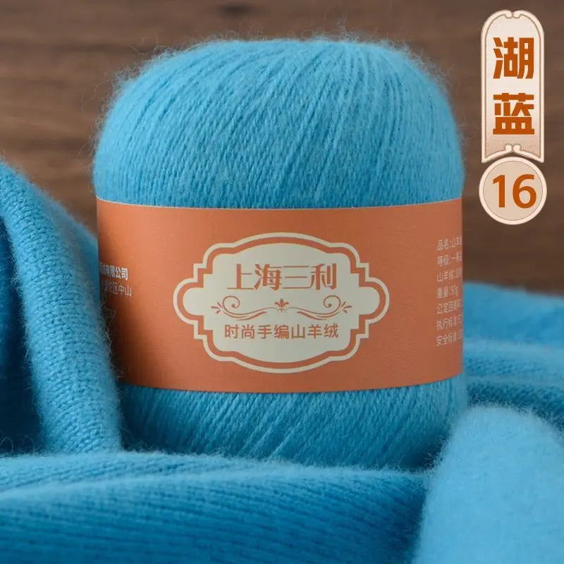 Fil de cachemire mongol chaud 100 g/ensemble, 3 plis, pour pull, gants, Crochet, écharpe à tricoter, fil de laine, doux pour la peau, uni, 100%