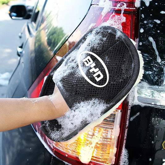 Brosse de gant de lavage de style de voiture, outils de nettoyage et de polissage pour BYD Atto 3 Yuan Plus F3 E6 F0 G3 I3 Ea1 Song Max Tang Dmi 2din G6 E2