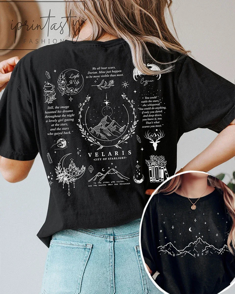 Veladditif A Court of Florns and Trash Court SJM Fan Shirt, Cotton At Retro, Casual Shirt, Nette Y2K, Unisex Top Streetwear 03