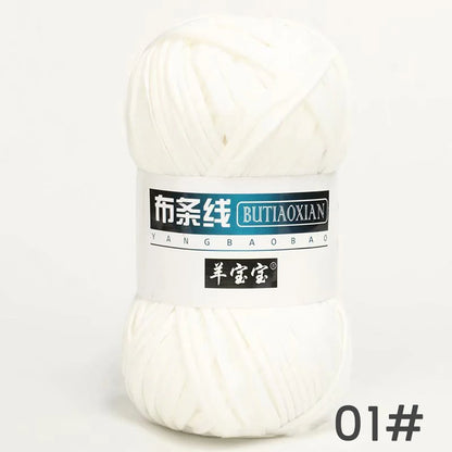 Fil épais de 100g, tissu coloré Super doux, bande de fil pour tricoter à la main, sac tissé, panier de tapis, matériel tricoté à la main, bricolage