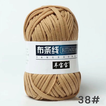 Fil épais de 100g, tissu coloré Super doux, bande de fil pour tricoter à la main, sac tissé, panier de tapis, matériel tricoté à la main, bricolage