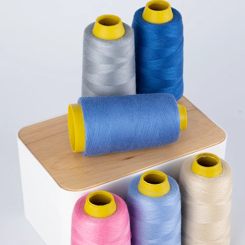 Fil à coudre en Polyester Durable, 1300 Yards/rouleau, Machine à coudre professionnelle, broderie, outils de couture à domicile