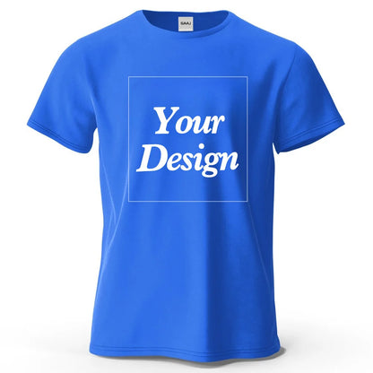 T-shirt personnalisé t-shirt personnalisé t-shirt personnalisé bricolage imprimer votre photo marque Logo texte hommes femmes 100% coton cadeau Premium