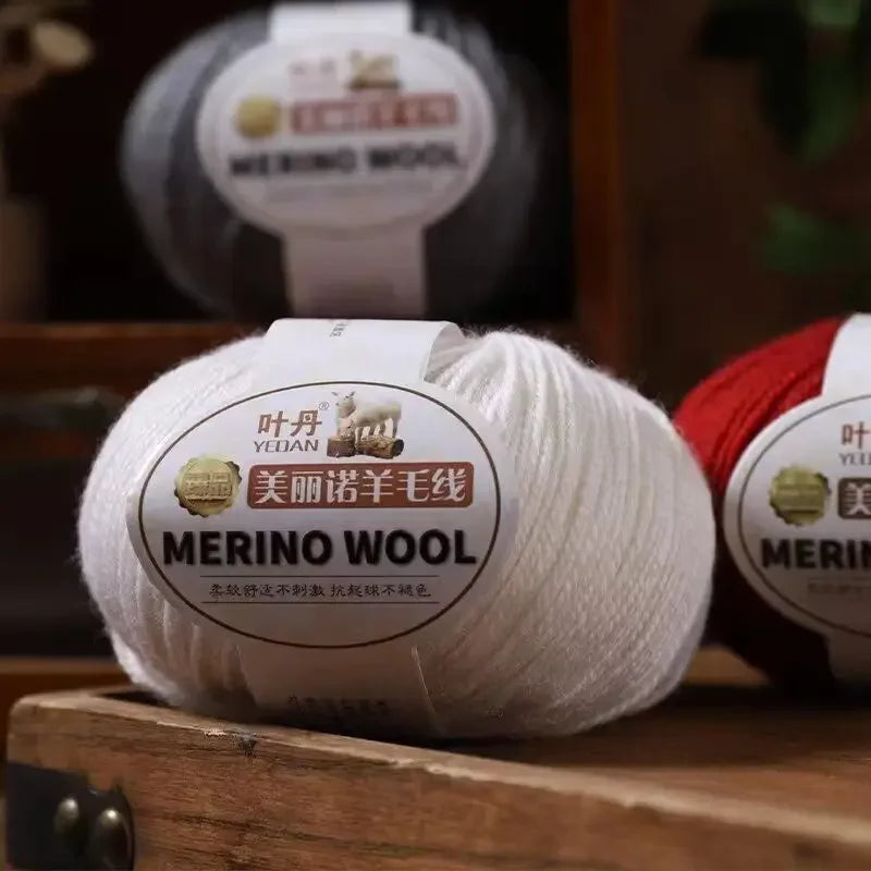 Fil de laine doux à 3 plis, 500 g/ensemble, pour crochets, chapeau d'hiver, pull, écharpe, châle, manteau, Cardigan, bricolage, confortable, chaud et moelleux, fil rouge pour bébé