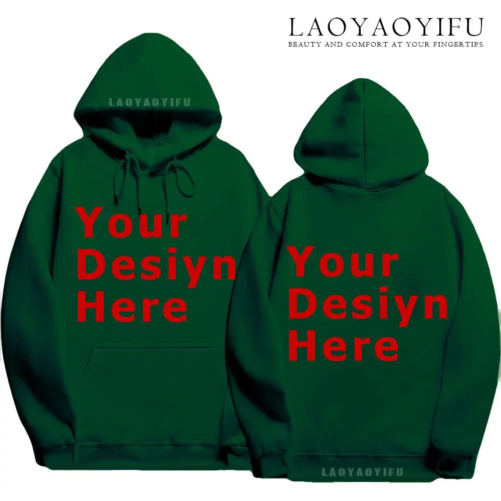 Chemises de ville ajoutez votre propre conception de texte personnalisé personnalisé avant et arrière sweat à capuche fête d'anniversaire personnalisation vêtements