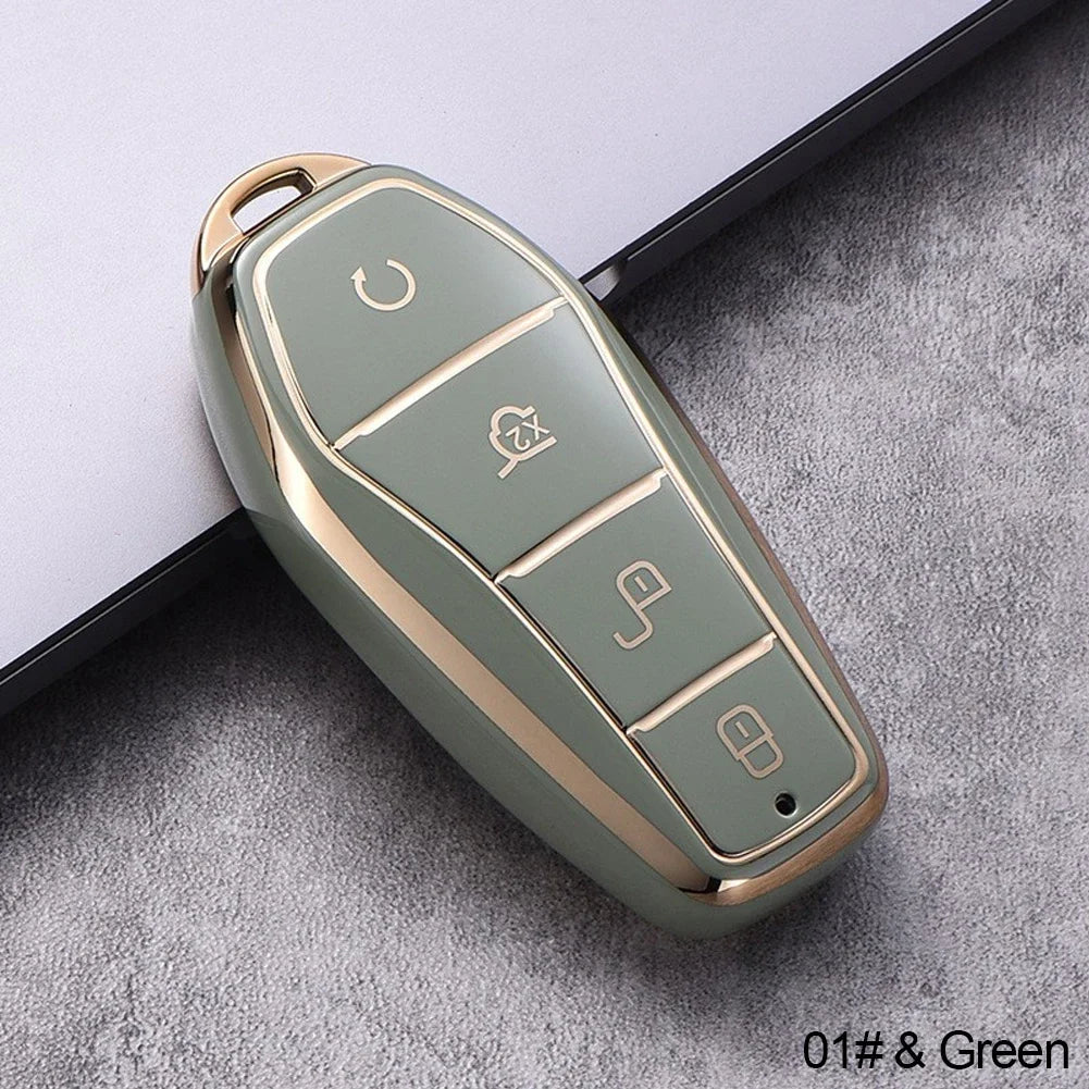 Coque en TPU pour clé de voiture, porte-clé, BYD Atto 3 Han EV DolDave Song PRO Max Tang DM Yuan DolDave E2 Qin PLUS