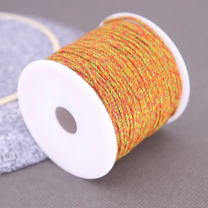 Corde de coton pour macramé, ficelle, ficelle, fil, artisanat, couture, tentures murales faites à la main, bohème, fête de mariage, décoration d'intérieur, 1.2mm, 37m