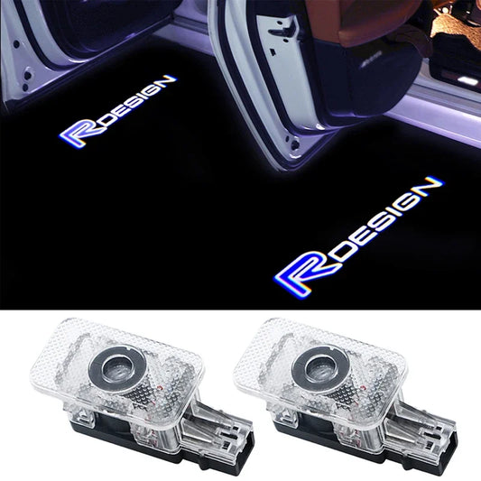 Lumière de bienvenue de porte de voiture à LED, budgétaire de courtoisie, lampe d'ombre fantôme, Volvo Ruco Logo XC40 XC90 XC60 S90 S60 S80 V40 V90 V60 D5