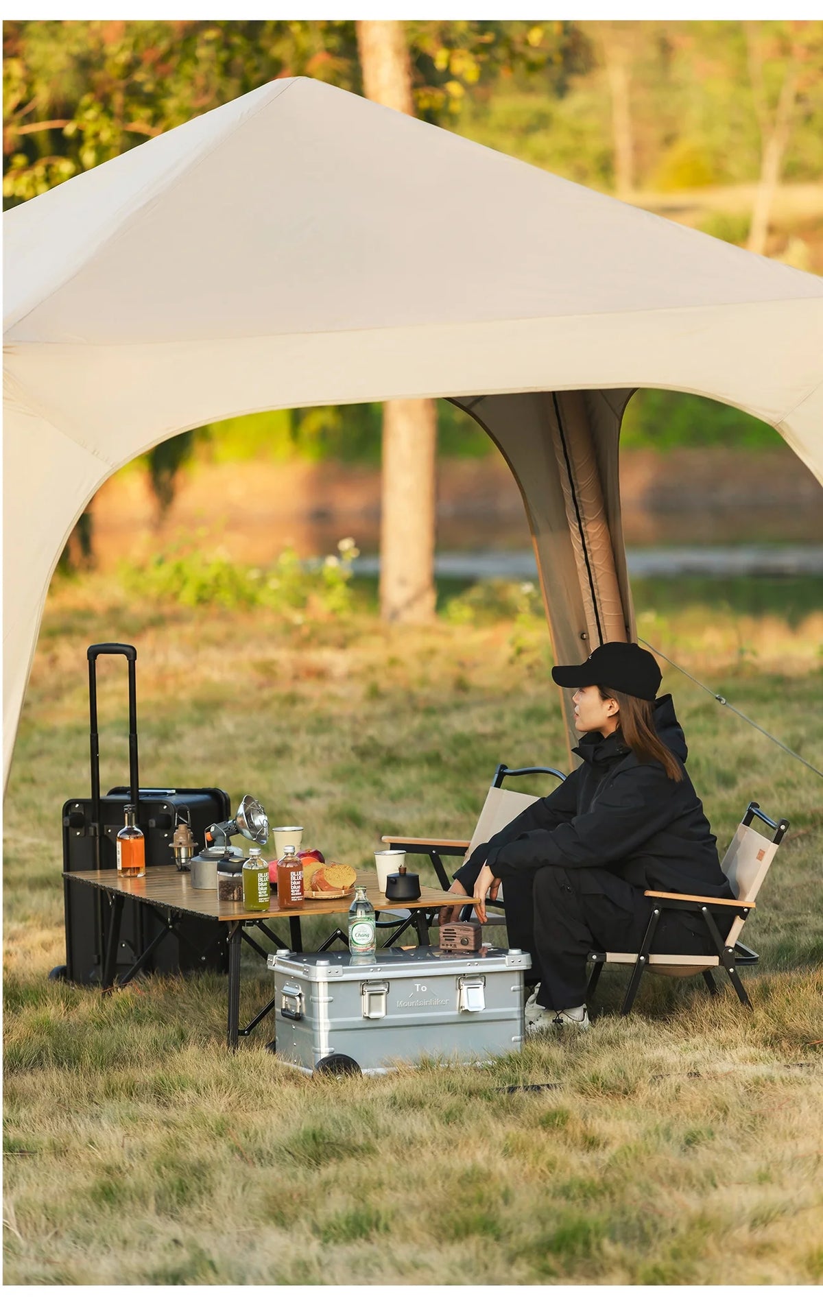 Tente dôme gonflable portable imperméable pour le camping en plein air Mountainhiker, grande capacité pour plusieurs personnes, auvent de parc, auvent de pique-nique