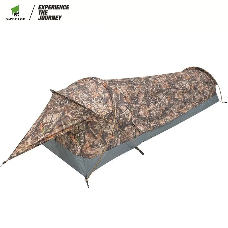 Tente extérieure pour une personne, imperméable, légère, mini tente tunnel, 3 saisons
