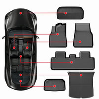 TESMAYX tapis de sol pour Tesla modèle Y Juniper lancement modèle 3 Highland Cargo Liner tapis de coffre tous temps TPE 2024 2025 accessoires