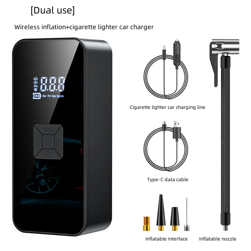 Ik-Pompe à air numérique aste sans fil, compresseur portable, gonfleur pour voiture, vélo