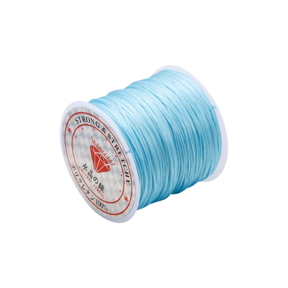 Fil élastique rond en cristal, 10 mètres, 0.7mm, cordon extensible en caoutchouc et Nylon pour la fabrication de bijoux, Bracelet de perles