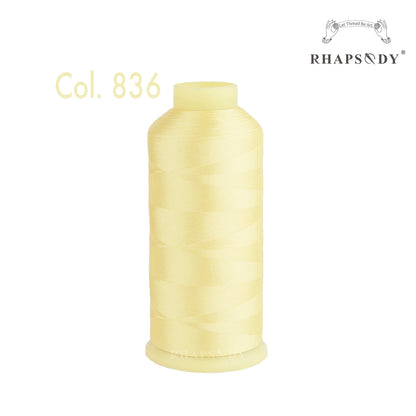 Bal apsody-Fil à broder en polyester, 5000m, 40WT, 120 tches, 200, pour machine à broder Brother Singer Janome Babylock, couture à domicile