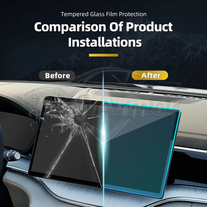 Film de protection en verre trempé pour voiture BYD Seal U/Sealion 6/Song Plus 2021 – 25, protecteur d'écran pour tableau de bord de Navigation GPS