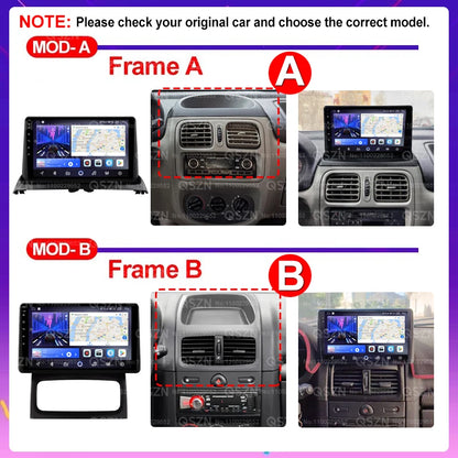QSZN pour Renault Clio2 BB CB MK2 2001 - 2006 Android 13 autoradio lecteur vidéo multimédia CarPlay Auto 4G unité principale Navigation