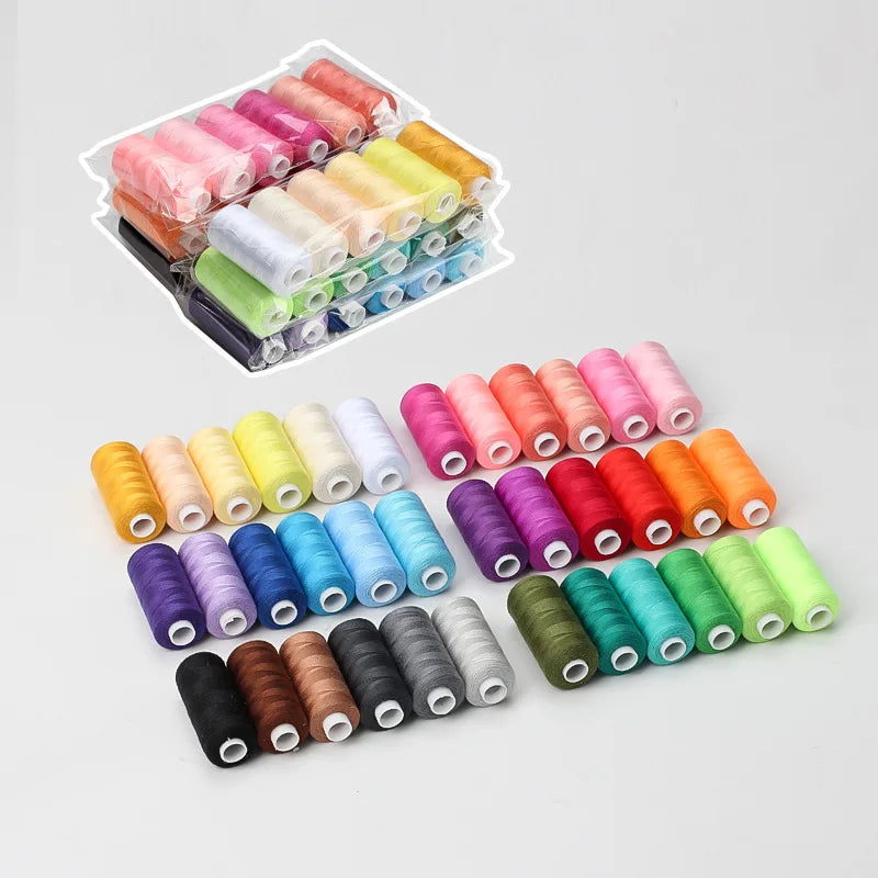 Nouvelles fils à coudre 42 couleurs fils de Polyester pour la couture à la main ou à la Machine couture à la main Machine à broder Quilting et artisanat