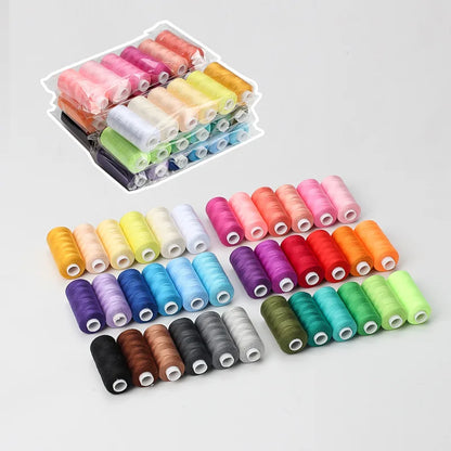 Nouvelles fils à coudre 42 couleurs fils de Polyester pour la couture à la main ou à la Machine couture à la main Machine à broder Quilting et artisanat
