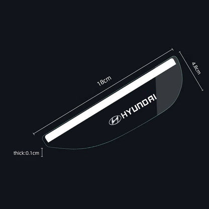 Autocollant de visière à sourcils imperméable pour rétroviseur de voiture, 2 pièces, pour Hyundai n-line Genesis I10 I20 I30 I40 IX20 IX35 Kona Getz Veloster