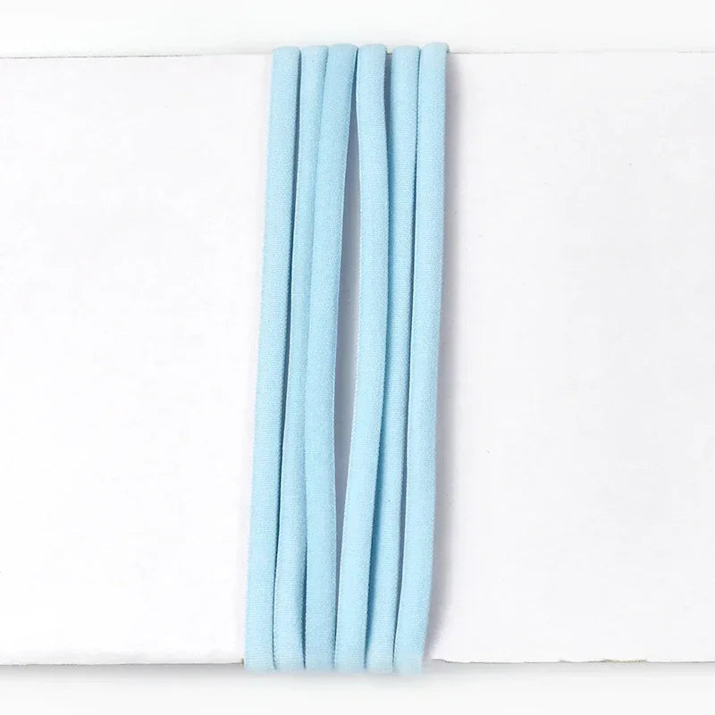Bande élastique 5/10/20M 3/5mm, noyau d'huile, corde en Nylon pour attaches de cheveux, sangle de masque, bande extensible, soutien-gorge, chaussures, bandes en caoutchouc, accessoires de couture