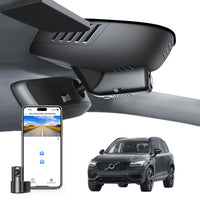 Mangoal Dash Cam 4K pour Volvo XC90 (modèle A/B) 2016-2026 g-capteur WiFi APP GPS caméra de voiture enregistreur avec carte SD 64GB/128GB