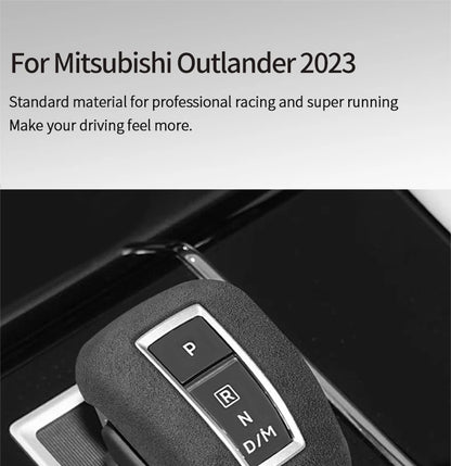 Autocollant de couverture de coffre de changement de vitesse de voiture, en Alcantara, anti-rayures, accessoires de réglage intérieur, pour Mitsubishi Outlander 2023