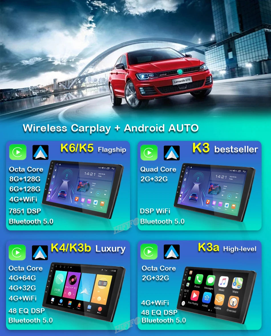 Autoradio Android, WIFI, FM, GPS, Stéréo, 2 DIN, Unité Centrale avec Cadre, pour Voiture KIT 5008, 4008, 3008, 2017, 2018, 2019, 2020