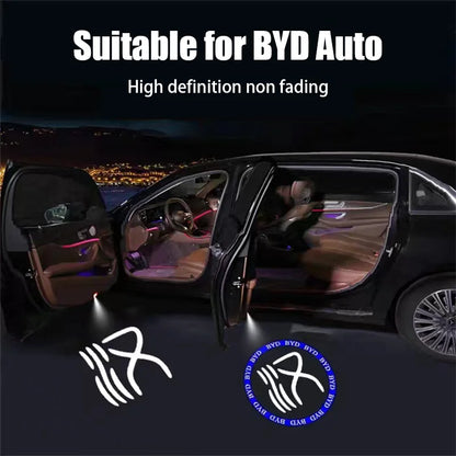 Convient aux lumières de bienvenue de porte de voiture BYD Lumière de bienvenue haute définition qui ne se décolore pas pour la lumière de bienvenue de voiture BYD BYD Han Qin Song