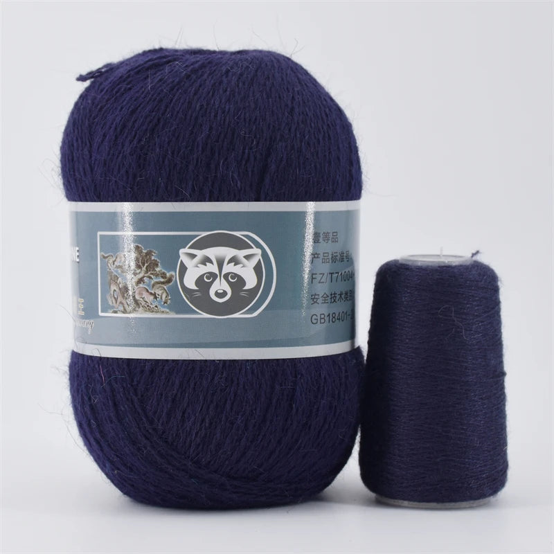 Fil de fourrure de vison pour fils pour tricoter et Crochet, fil de t-shirt en dentelle à 2 plis pour tricoter à la main, couture, 1 écheveau 340 M 50 + 20g