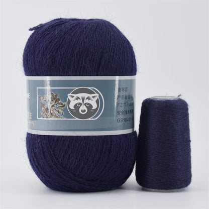 Fil de fourrure de vison pour fils pour tricoter et Crochet, fil de t-shirt en dentelle à 2 plis pour tricoter à la main, couture, 1 écheveau 340 M 50 + 20g