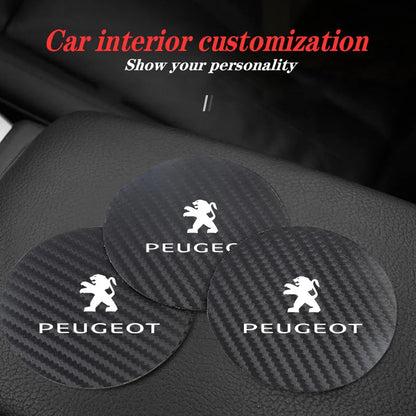 Coussin antidérapant en silicone pour voiture, 2 pièces, accessoires d'intérieur imperméables pour Peugeot 206 208 207 3008 308 2008 107 508 607