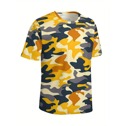 Mode Camouflage impression 3D T-Shirts hommes femmes décontracté col rond manches courtes t-shirt surdimensionné Harajuku Y2k hauts T-Shirts enfants vêtements