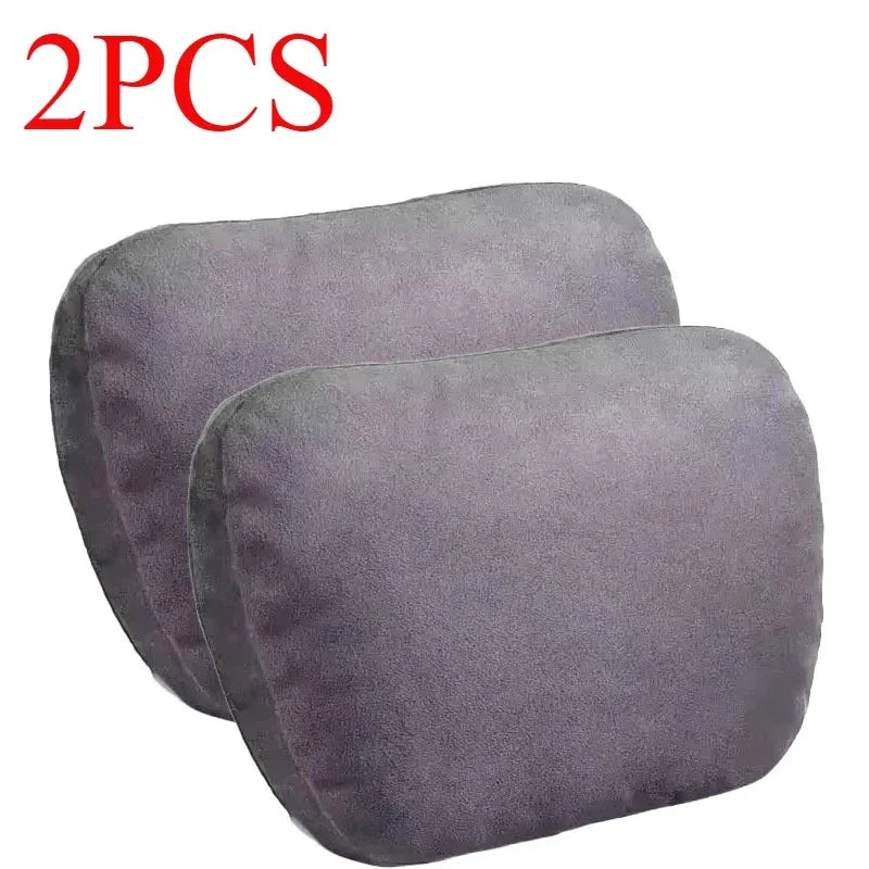 Appui-tête de voiture en coton à mémoire de forme, 2 pièces, Support de cou, accessoires de voiture, classe de siège, doux, universel, réglable, oreiller de voiture, coussin de repos du cou