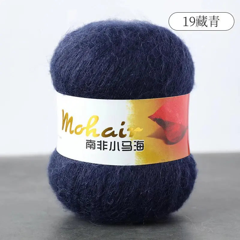 Fil de laine Mohair d'alpaga en peluche pour fil à tricoter, écharpe de pull 40 grammes/boule, fils épais de Lanas doux et chaud gonflés