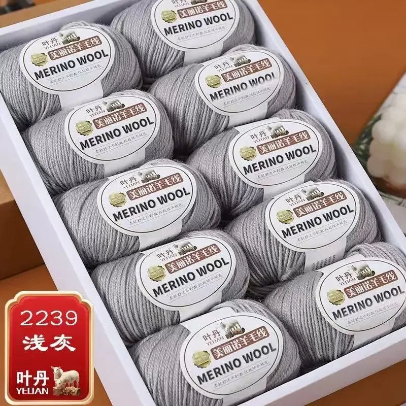 Fil de laine doux à 3 plis, 500 g/ensemble, pour crochets, chapeau d'hiver, pull, écharpe, châle, manteau, Cardigan, bricolage, confortable, chaud et moelleux, fil rouge pour bébé