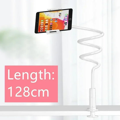 Support de téléphone 128cm, support paresseux, appui-tête, lit 360, bras longs flexibles, support à pince pour IPhone Samsung et appareil 3.5 ~ 6.7 pouces