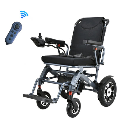 Fauteuil roulant électrique motorisé en aluminium, Joystick léger et Portable automatique, fauteuil roulant électrique pour personnes âgées handicapées