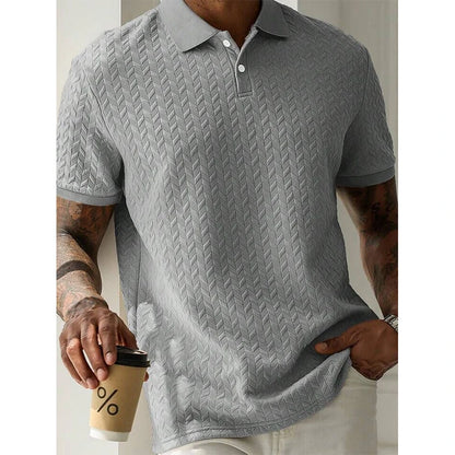 Polo d'été à manches courtes pour hommes, Streetwear, hauts de couleur unie, marque respirante