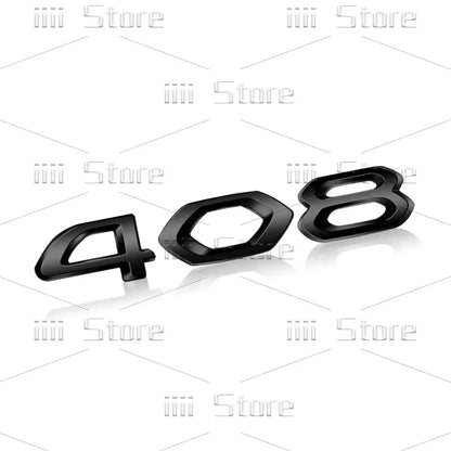 Autocollant 3D en métal chromé pour voiture, autocollant latéral de garde-boue de coffre arrière, accessoires automobiles pour Peugeot 208 308 408 508 GT RCZ