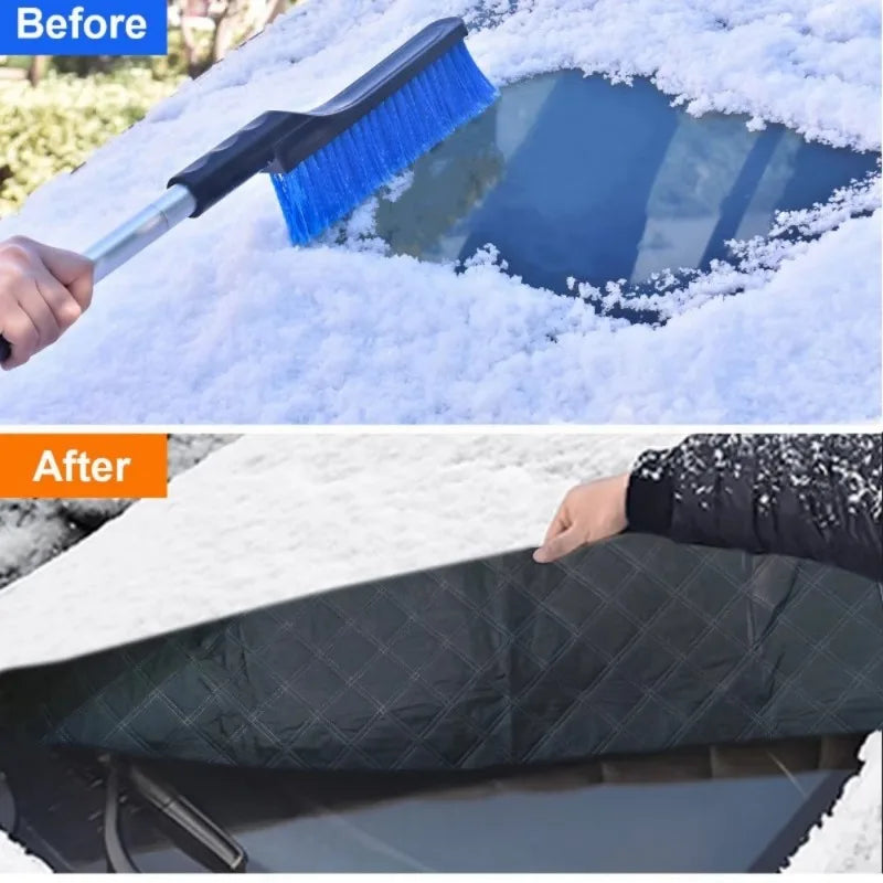 Pare-neige de voiture d'hiver, pare-brise avant, anti-duplex, antigel, couverture de pare-soleil, protecteur de pare-soleil, accessoires extérieurs automatiques