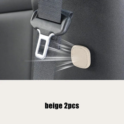 Support magnétique de ceinture de sécurité de voiture, 2 pièces, Clip de fixation, bouchon limiteur de ceinture de sécurité en cuir Pu pour Clip de ceinture de sécurité, empêche les chutes